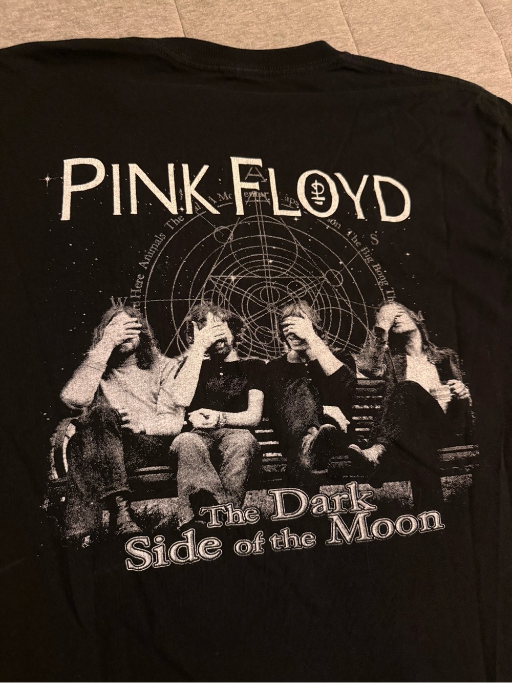 Pink Floyd Black Graphic Short Sleeve Tee - Dark Side of the Moon - Picture 6 of 7